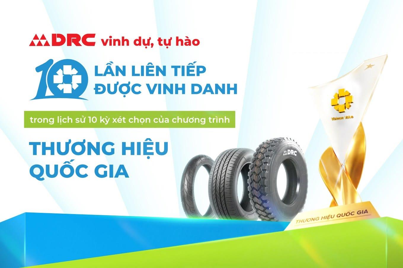 DRC vinh dự, tự hào lần thứ 10 liên tiếp được vinh danh Thương hiệu Quốc gia Việt Nam